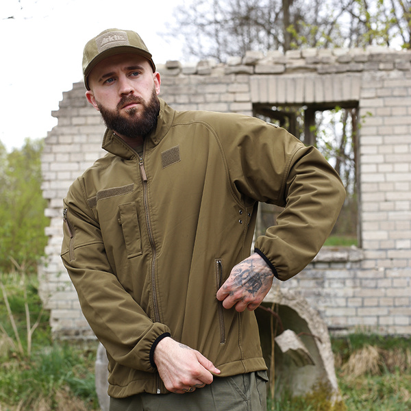 Kurtka Wojskowa Softshell Holenderski KPU Coyote Oryginał Demobil BDB