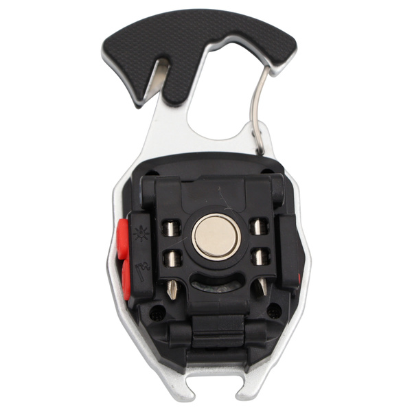 Lampka EDC COB z Pojedynczym Karabińczykiem 8w1 JB Tacticals Czarna