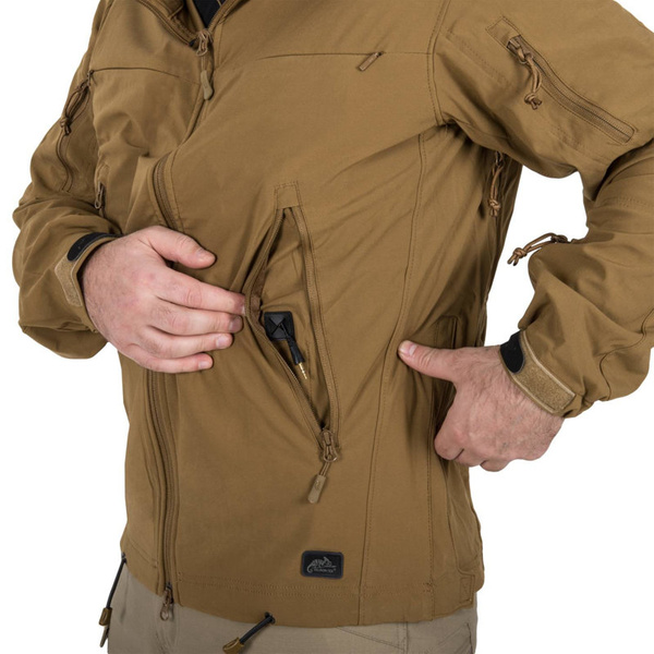 Jacket Helikon-Tex Cougar® QSA™ + HID™ Softshell Windblocker Coyote (KU-CGR-SM-11)