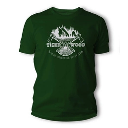 T-Shirt Two Axes TigerWood Ciemnozielony