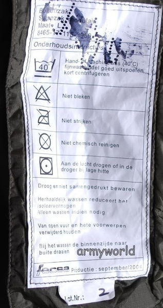 Military Dutch Sleeping Bag Mummy Type Original Used II Quality