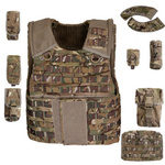 Kamizelka Taktyczna Modułowa Cover Body Armour OSPREY MK4 MTP Brytyjska + 9 Ładownic Oryginał Demobil DB