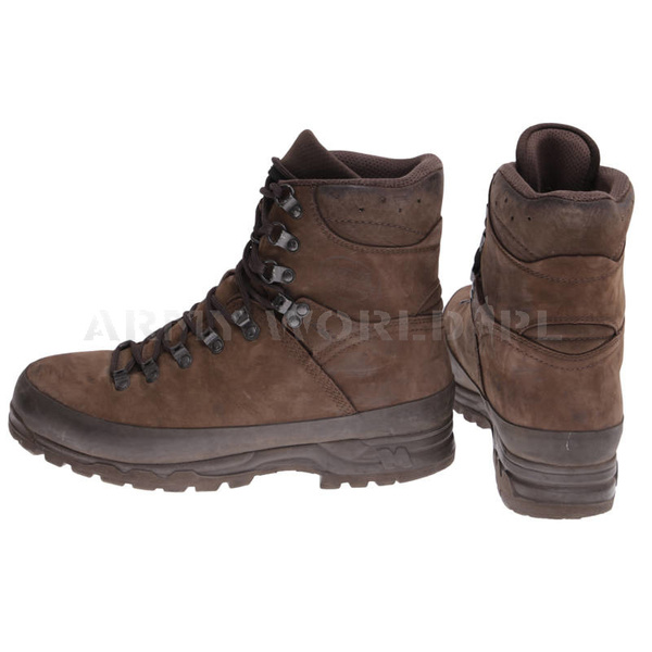 Buty Wojskowe Górskie Meindl 3545-10Nubukowe Brązowe Oryginał Demobil BDB