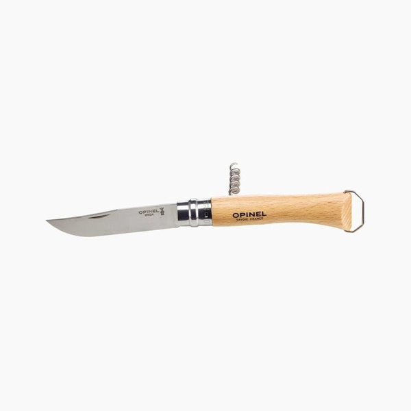 Folding Knife OPINEL INOX N°10 With Corkscrew Natural (001410)