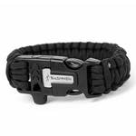 Paracord Bracelet With A Firestarter And A Whistle Bushmen Black New