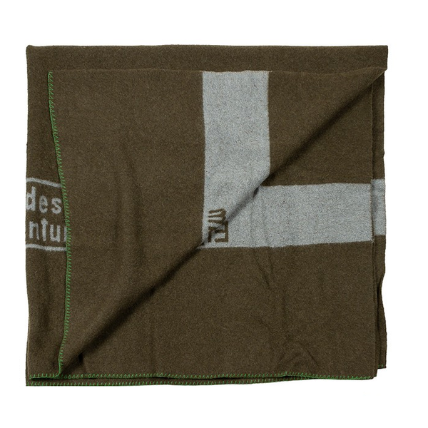 Military Woollen Blanket Bundeswehr Olive / Grey Original New