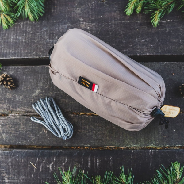 Hamak Lekki Turystyczny Ważka V2 + Moskitiera TigerWood Pustynny