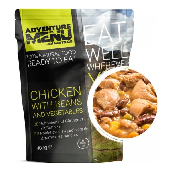 Danie Kurczak z Fasolką i Warzywami Adventure Menu 400g 