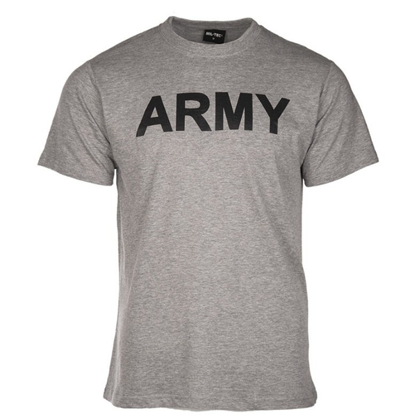 T-shirt ARMY Grey /  short sleeves Mil-tec New (11063008)