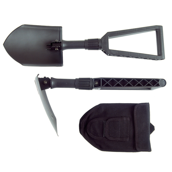 Saperka Składana + Pokrowiec Fiskars Czarna