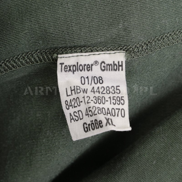 Flame-retendant undershirt Texplorer Bundeswehr 100% Aramid Oliv New