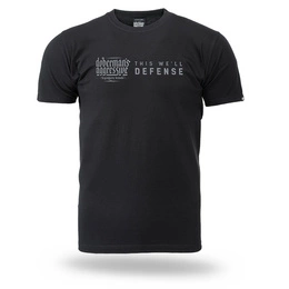 T-shirt Defense Doberman's Aggressive Czarny (TS356A)