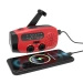 Radio Awaryjne Solarne z Powerbankiem Czerwone (JB-04)