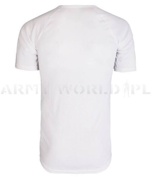 T-shirt Wojskowy Holenderski KPU Biały 100% Polyester Oryginał Demobil BDB