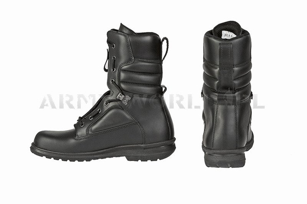 Buty Pilota Wojskowe Holenderskie Oryginał Czarne BDB