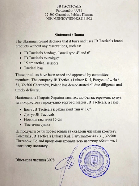 Staza Taktyczna Tourniquet 95 cm / Opaska Uciskowa Gen2 z Aluminiowym Krępulcem JB Tacticals