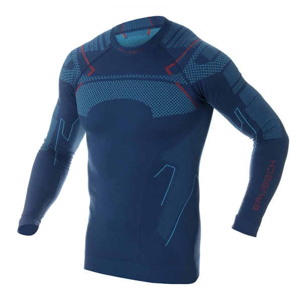 Bluza Męska Thermo Nilit Heat Brubeck Jeansowa (LS1304M)