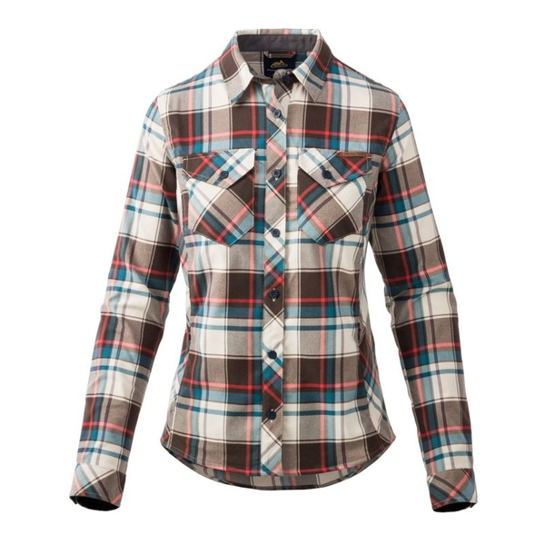 Women's Shirt Marigold Helikon-Tex True Grey Checkered (KO-MWS-NS-PW-B02) 