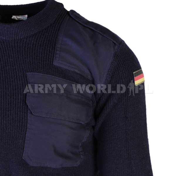 Bundespolizei Police Sweater German Original Navy Blue Surplus Good Condition