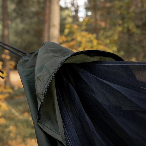Hamak Lekki Turystyczny Ważka V2 Long + Moskitiera Pocket TigerWood Khaki