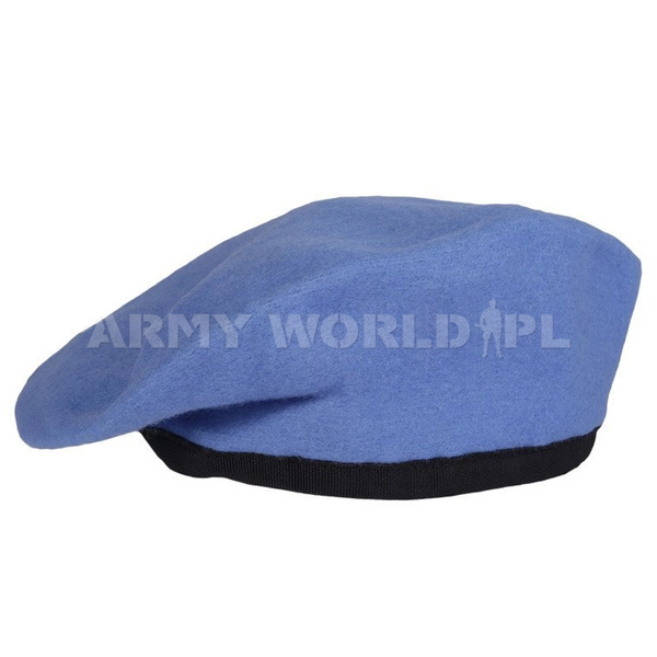 Beret Wojskowy United Nations Niebieski Oryginał Nowy 