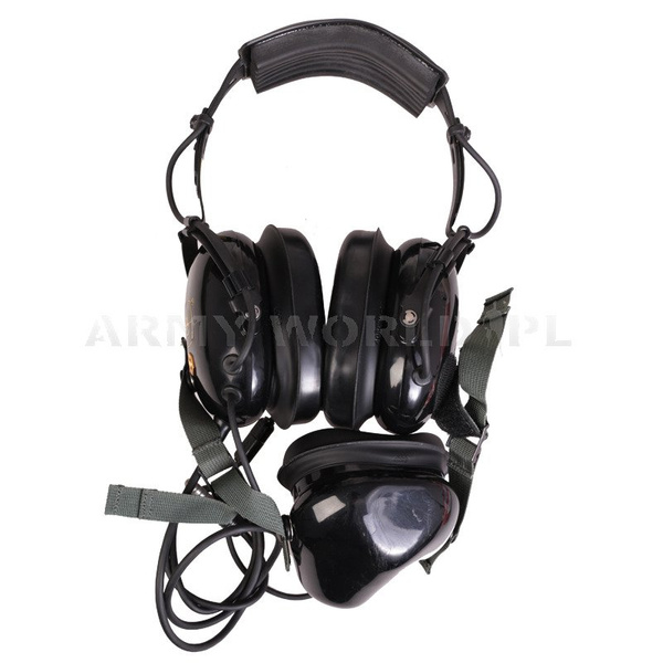 Ochronniki Słuchu / Słuchawki Lotnicze Wojskowe David Clark Czarne Oryginał Demobil BDB