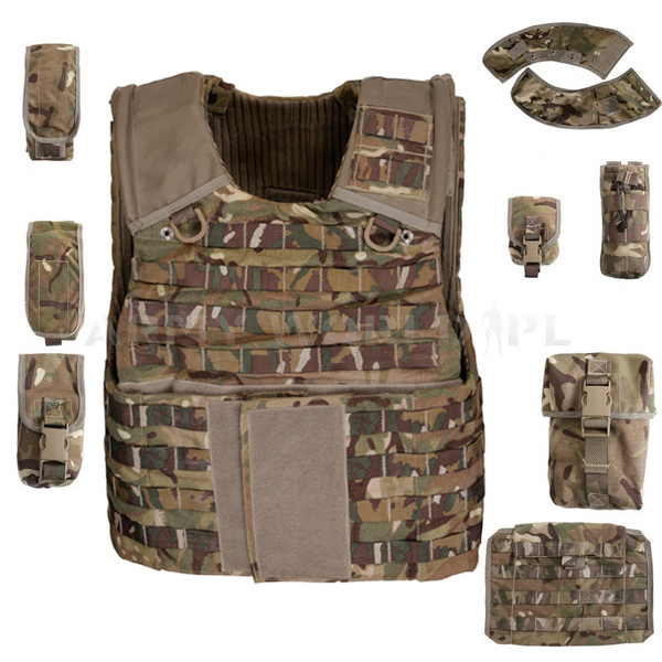 Kamizelka Taktyczna Modułowa Cover Body Armour OSPREY MK4 MTP Brytyjska + 9 Ładownic Oryginał Demobil DB 