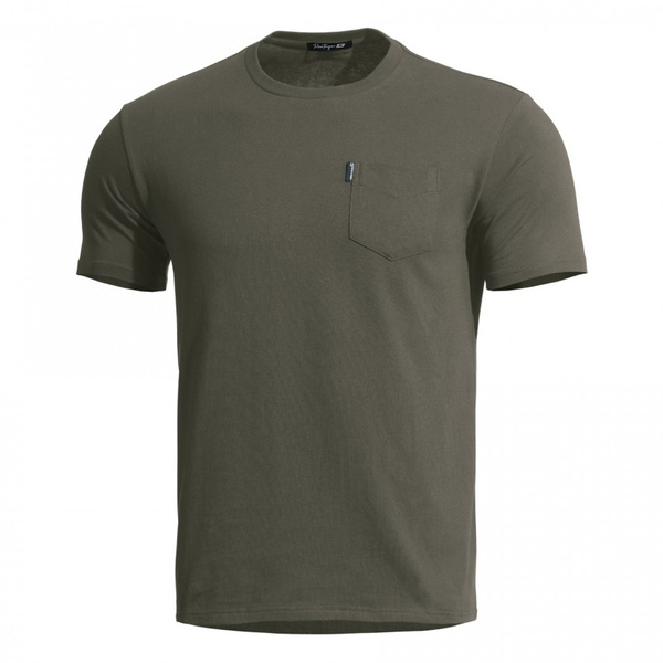 T-shirt Ageron Z Kieszonką Pentagon RAL7013 (K09012-PO)