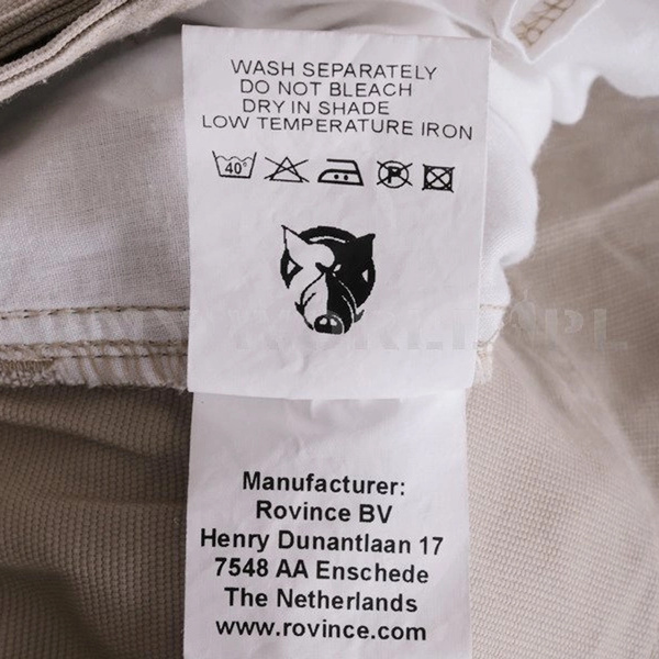 Spodnie Rovince BV Khaki Nyco Oryginał Demobil BDB