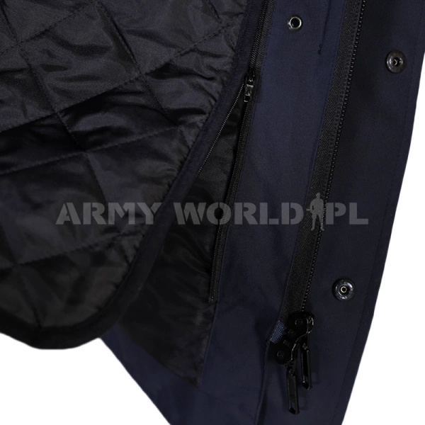 Kurtka Policyjna Holenderska Wattana z Podpinką Granatowo / Żółta Oryginał Demobil BDB