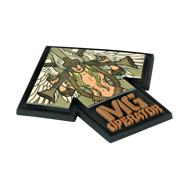 Naszywka MG Operator PVC Drukowana M-Tac Black /Coyote (51348108)
