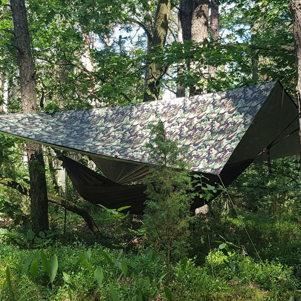 Waterproof Rescue Tarpaulin With Thermo Insulation Thermo-Tarp 3 x 3m Bushmen Camo New