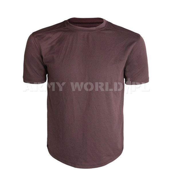 T-shirt Brytyjski Termoaktywny Coolmax Brązowy Oryginał Demobil DB