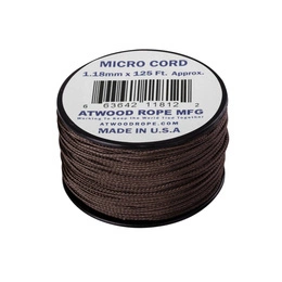 MICRO Cord (125ft) Atwood Rope MFG U.S. Brown (CD-MC1-NL-30)