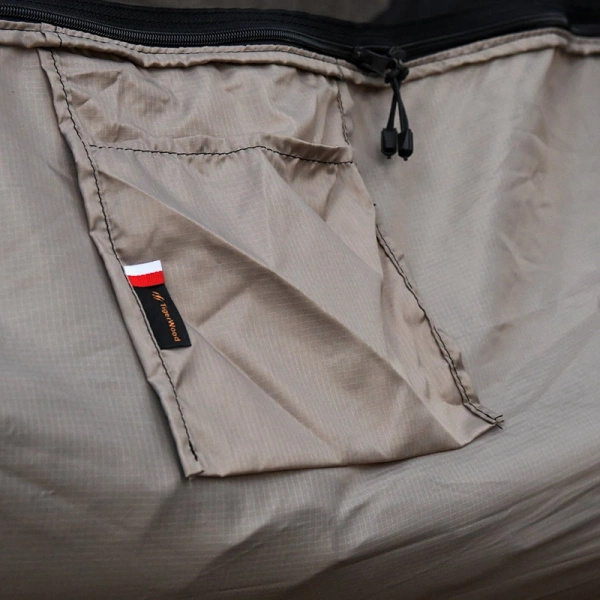Hamak Lekki Turystyczny Ważka V2 Long + Moskitiera Single Zip TigerWood Khaki