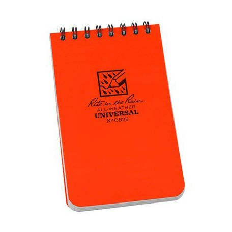 All-Weather Notebook Rite in the Rain 3x5" Intense Orange New