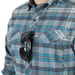 Koszula Taktyczna Defender Mk2 Pilgrim Długi Rękaw Helikon-Tex Blue Plaid (KO-DPG-SR-P6501)