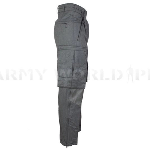 Men's Military Protective Flame-Resistant Trousers Bundeswehr ESA Grey Original Used 