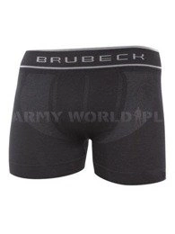  Men's Sports Boxer Shorts Swiss Cotton Brubeck Black