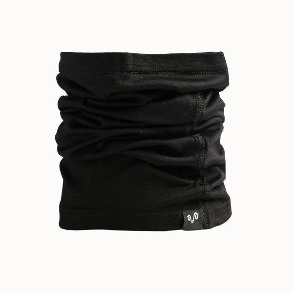 Komin Trekkingowy Wielofunkcyjny (100% Wełna Merino) Woolona Czarny