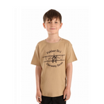 T-shirt Dziecięcy Junior Fokker Beżowy