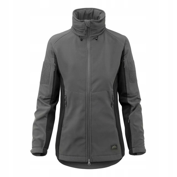 Women's Jacket Helikon-Tex Gunfighter Shark Skin Windblocker Shadow Grey / Black (KU-GUW-FM-3501A)