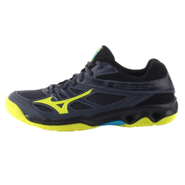 Buty Sportowe Halowe Thunder Blade MIZUNO Szaro / Żółte Oryginał Nowe