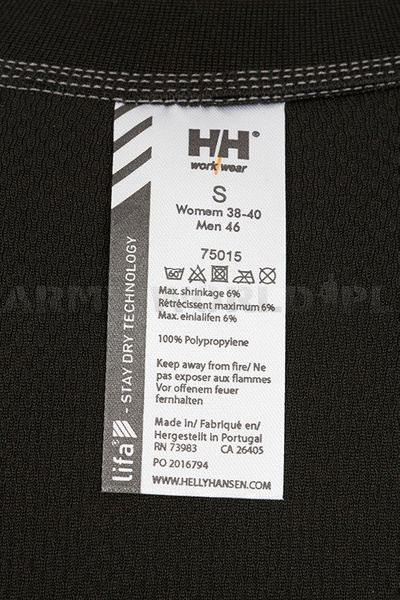 T-shirt Unisex Dry HELLY HANSEN Czarna Nowy