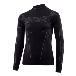 Bluza Termoaktywna Junior Thermo Brubeck Czarno / Grafitowa (LS1612J)