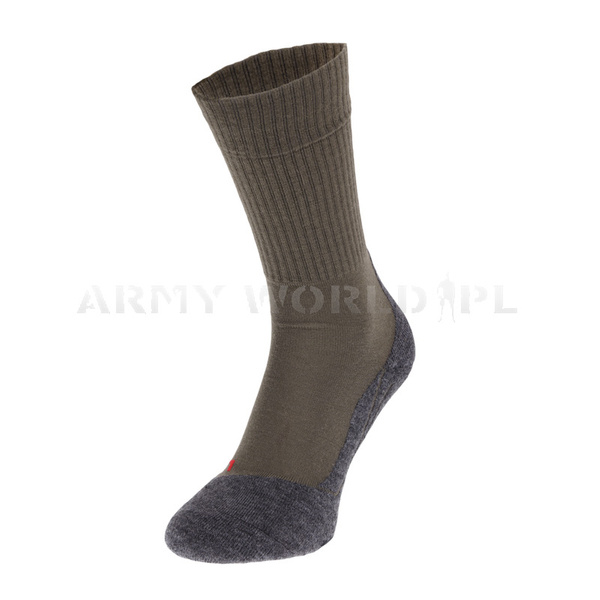 Skarpety Wojskowe Falke TK2 Wool Olive / Czarne Oryginał Demobil BDB