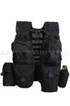 Dutch Modular Military Vest Black + 8 Pouches Original Used