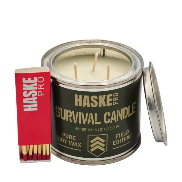 Świeca Wiatroodporna TriCore Survival Candle Sojowa Haske Pro 220g