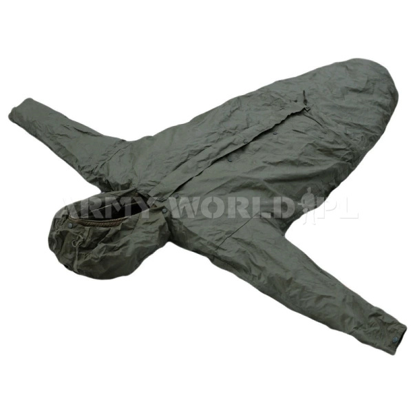 Śpiwór BW Z Rękawami + Pokrowiec Podgumowany MFH Olive Powystawowy