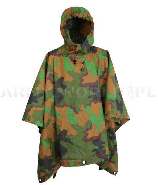 Poncho Wojskowe Przeciwdeszczowe Holenderskie Seyntex Jungle Oryginał Demobil